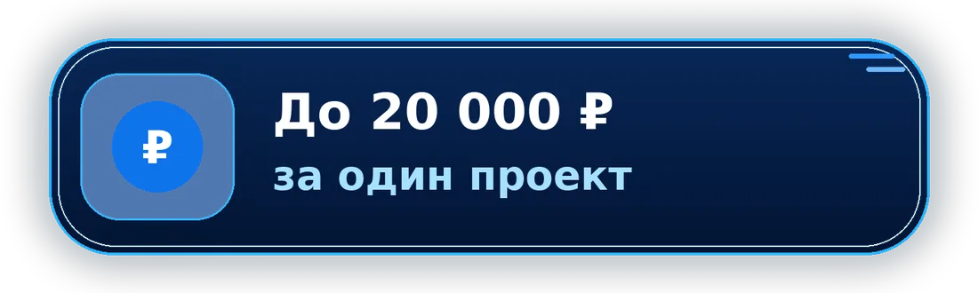До 20 000 рублей за один проект